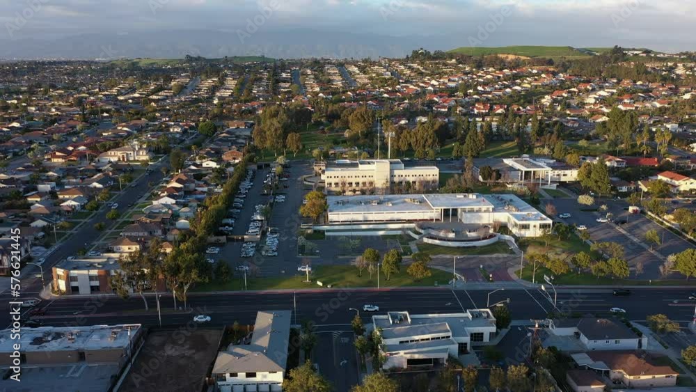 Montebello, California, USA February 2, 2023 Sunlight shines on the