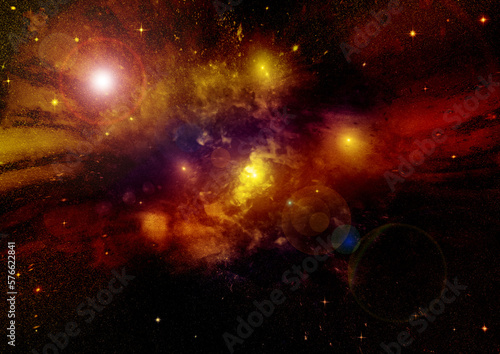 Obraz na płótnie galaxy in a free space. 3D rendering w salonie