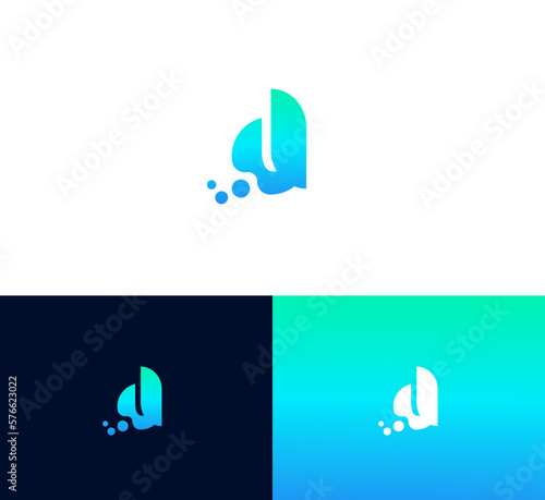 Letter D logo icon design template elements.