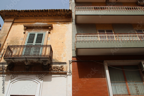 houses in ragusa in sicily (italy)