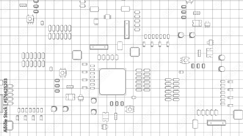 Electric circuit board, various chips