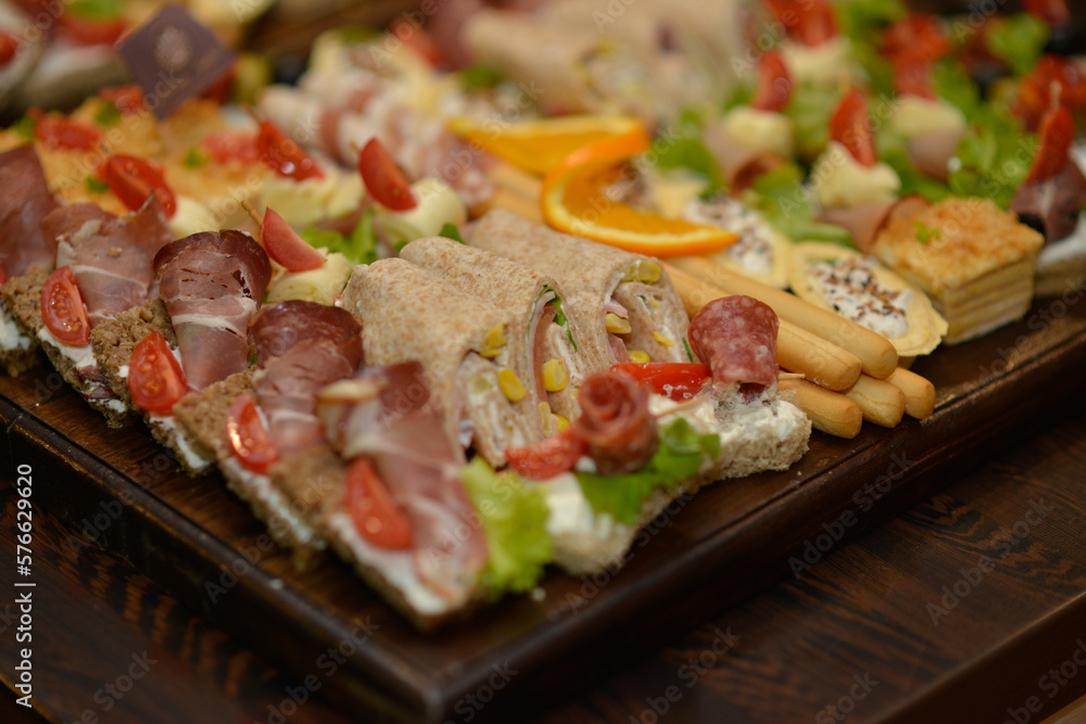 Nicely served appetizer and catering Nicely served appetizer and catering