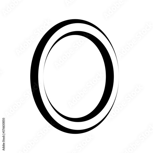 Logo letter o icon axis alphabet logotype o emblem