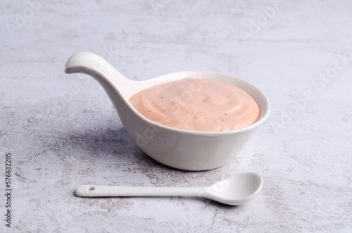Pink dip sauce