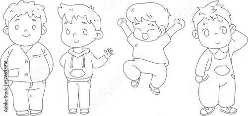 student cartoon character collectionFree Vectorsvg