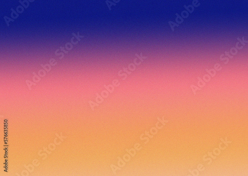Abstract orange and deep blue teal background. Gradient. Beautiful colorful background with space for design. Retro.