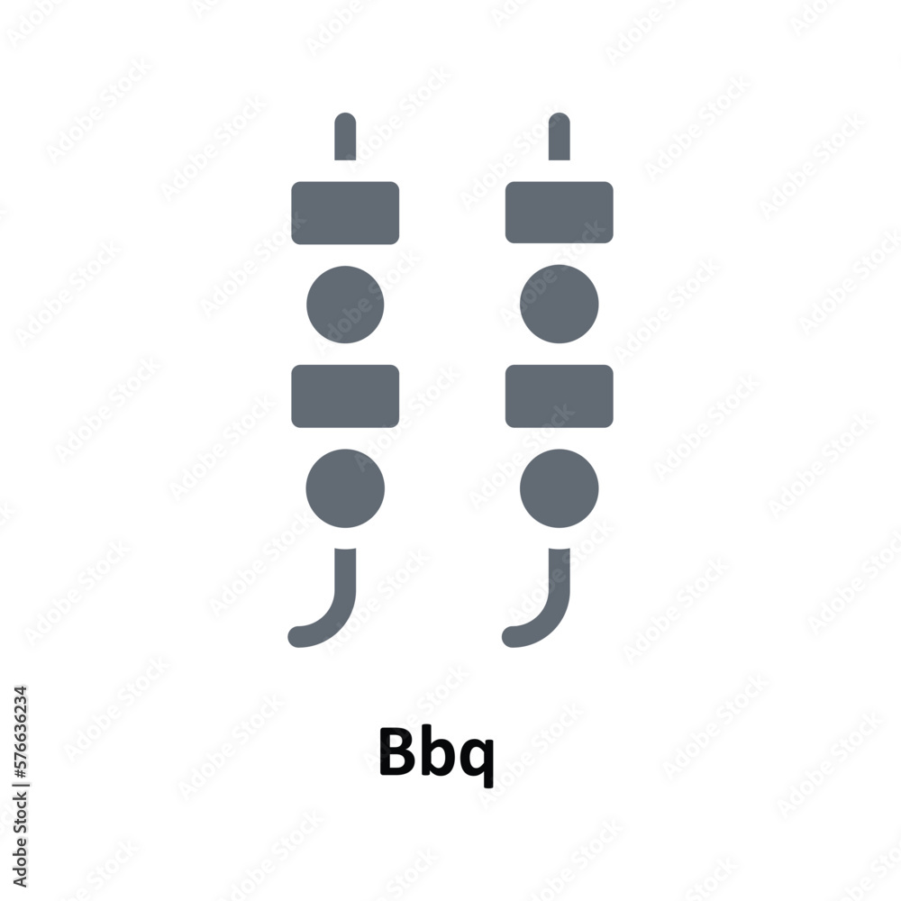 Bbq Vector Solid Icons. Simple stock illustration stock Bbq Vector Solid Icons. Simple stock illustration stock