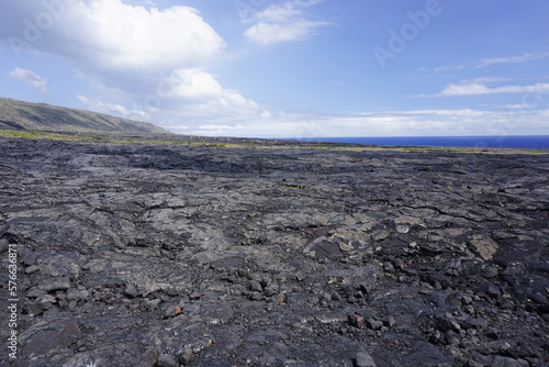 Lava field in Big island in Hawaii