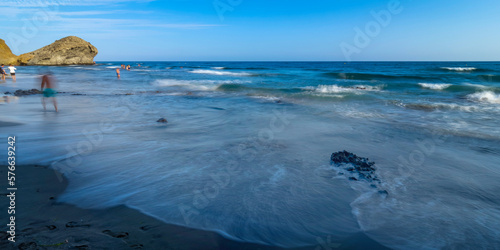 Beach of Mónsul, Cabo de Gata-Níjar Natural Park, UNESCO Biosphere Reserve, Hot Desert Climate Region, Almería, Andalucía, Spain, Europe