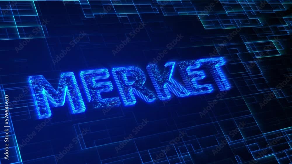 Stock market text animation 4k. word on digital screen concept. Stock market text animation 4k. word on digital screen concept.
