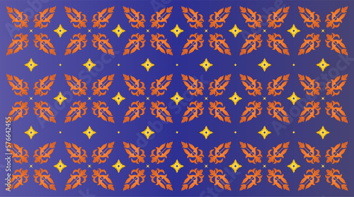 Indonesian traditional batik patterns from Riau, Malaysia, Malay traditional design culture Melayu Background

