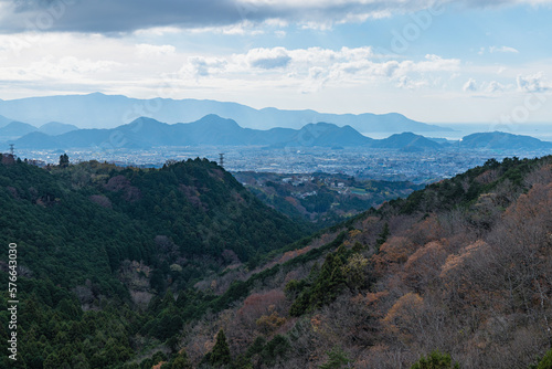 日本 静岡県三島市の三島スカイウォークから見える風景