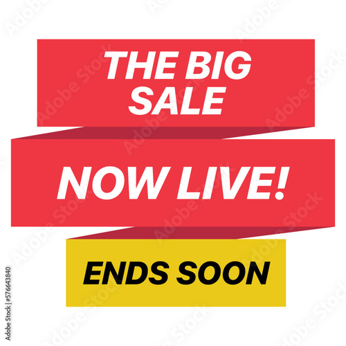 Big Sale Red And Yellow Banner