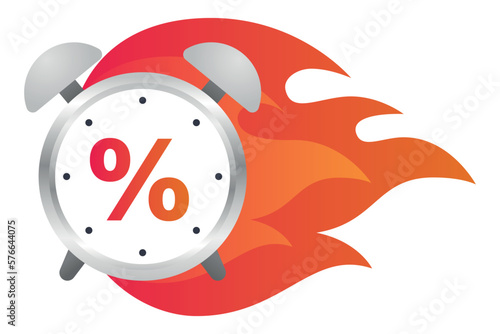 Gradient Fire Sale Clock