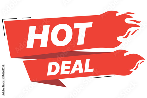Hot Deal Red Fire Sale Ribbon