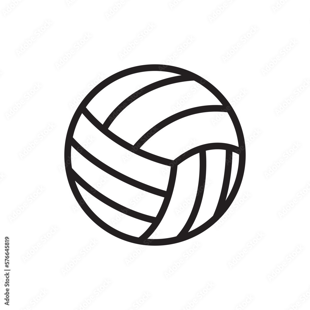 volleyball icon design vector template