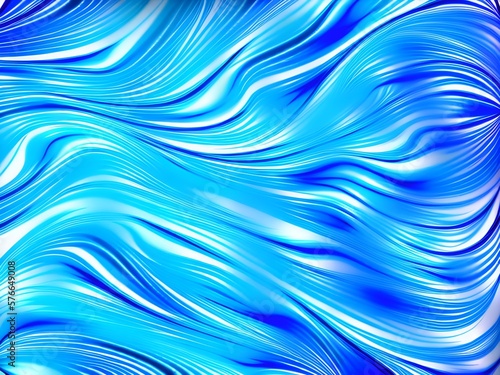 Flowing Wave Liquid, Generative AI Illustration