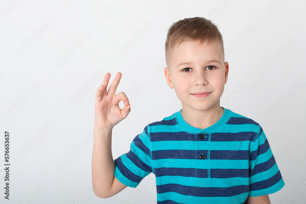 handsome boy looks angry. The child is offended, threatens, shows a fist. Angry, resentful, aggressive child. Portrait on white studio background. Children's human emotions concept. handsome boy looks angry. The child is offended, threatens, shows a fist. Angry, resentful, aggressive child. Portrait on white studio background. Children's human emotions concept.