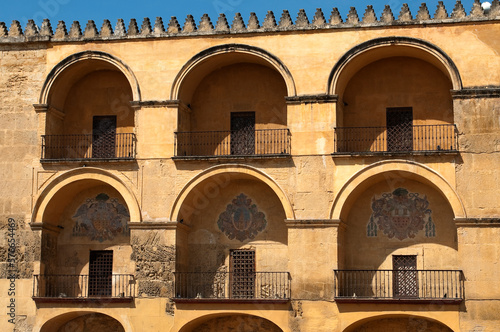 Canvas Print arches of the mosque in Cordoba, Andalusia, Spain