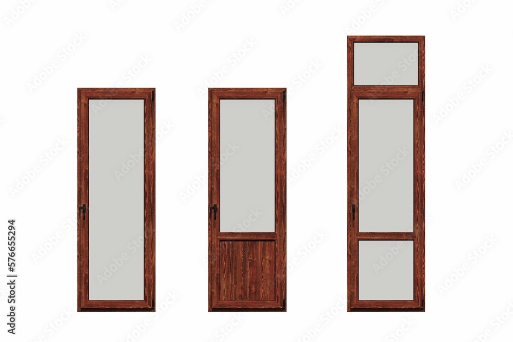 interior doors isolated on white background, interior furniture, 3D illustration, cg render interior doors isolated on white background, interior furniture, 3D illustration, cg render