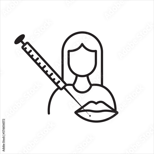 Cosmetologist, lip -lip icon icon vector illustration symbol