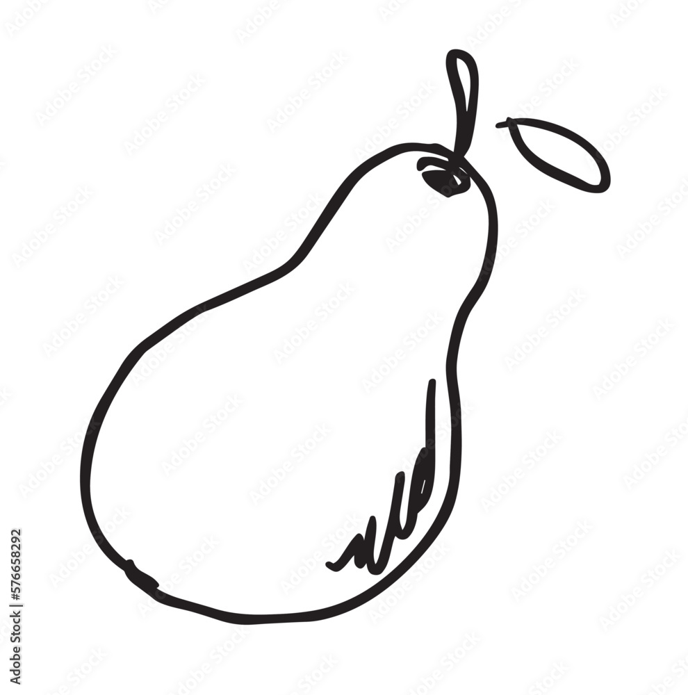pear isolated on white background vector illustration pear isolated on white background vector illustration