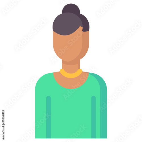 grandma avatar flat icon