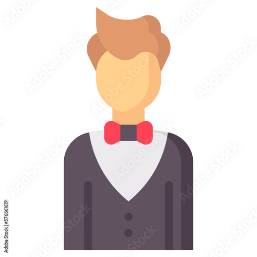 waitperson avatar flat icon