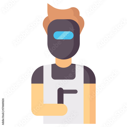 welder avatar flat icon