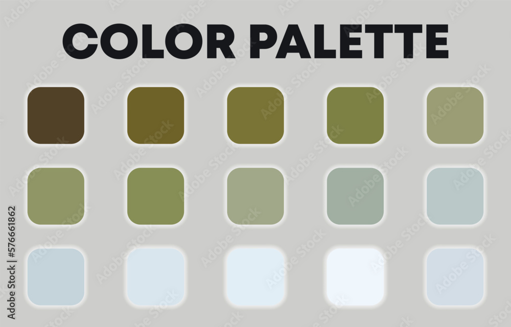 Universal seasonal color palette for design. Vector illustration
