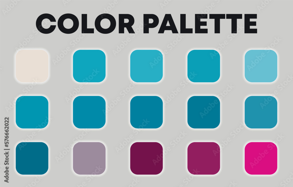 Universal seasonal color palette for design. Vector illustration