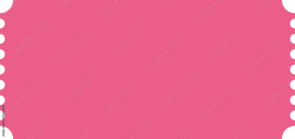 Blank tickets shape isolated Blank tickets shape isolated