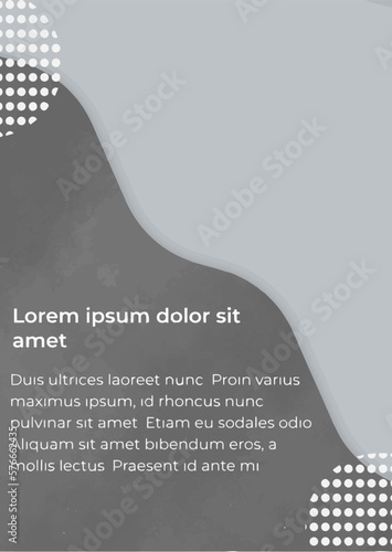 Poster with design elements, Minimalism