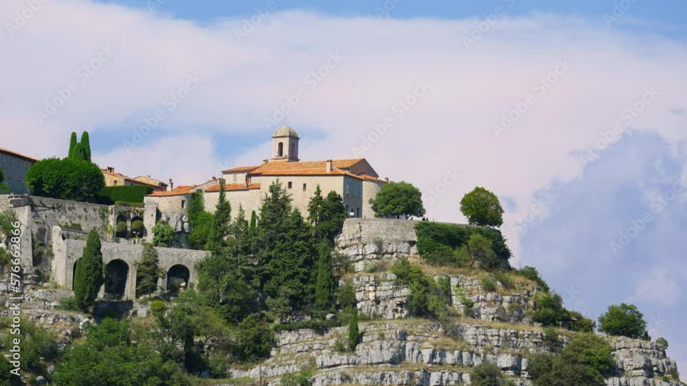 an old town perched high above the provence in south France an old town perched high above the provence in south France