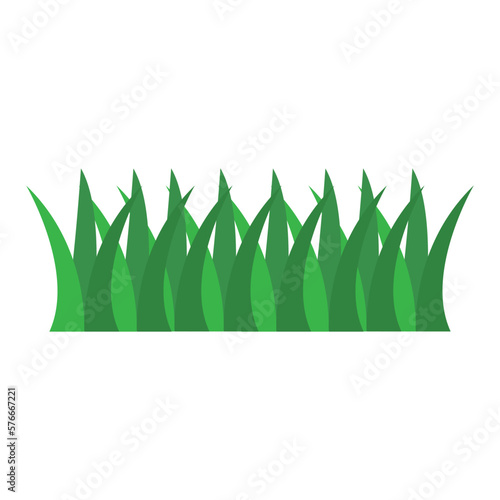 Wallpaper Mural Fresh green grass. Vector flat illustration Torontodigital.ca