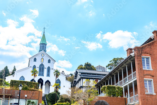 冬の大浦天主堂　長崎県長崎市　
Oura Cathedral in winter. Nagasaki Prefecture, Nagasaki city. photo