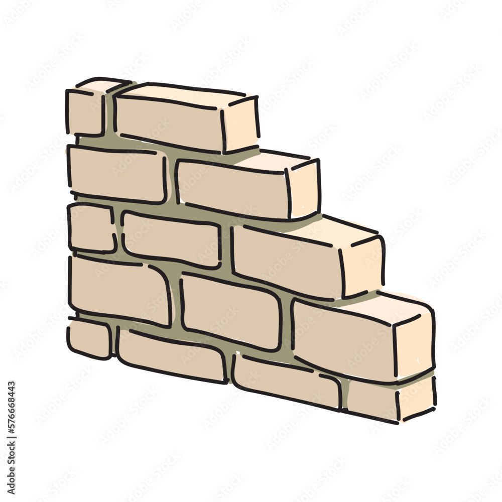 stack of bricks wall vector illustration stack of bricks wall vector illustration