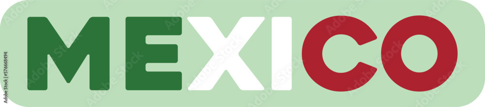 Abstraction of the flag of the country of Mexico. vector illustration
