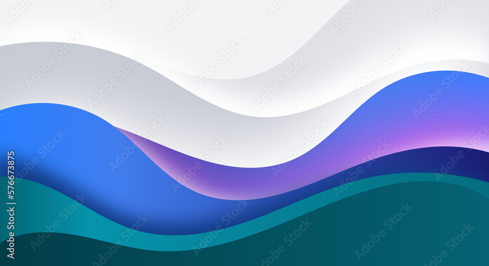 White background with elegant wave colorful White background with elegant wave colorful
