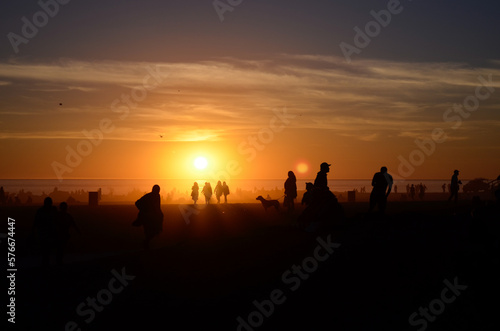 Sunset at Venice Beach, California