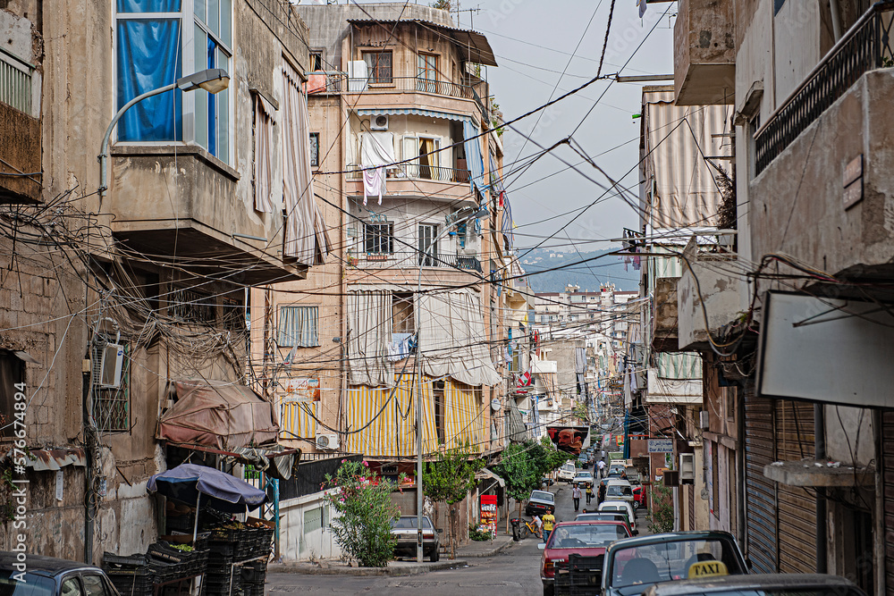 Naklejka premium Strassenszene um 2010 in Beirut, Libanon