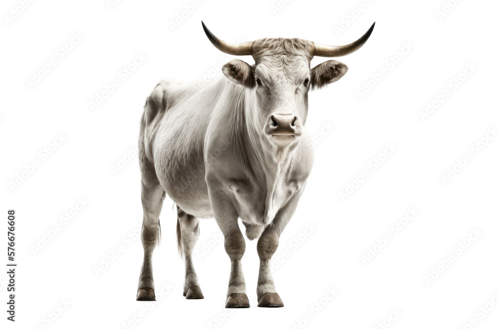 Bull isolated on white, transparent background, PNG, generative ai
Bull isolated on white, transparent background, PNG, generative ai