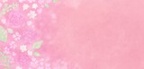 ふんわやさしいお花の手描きイラスト背景, 母の日　薔薇 ピンク
