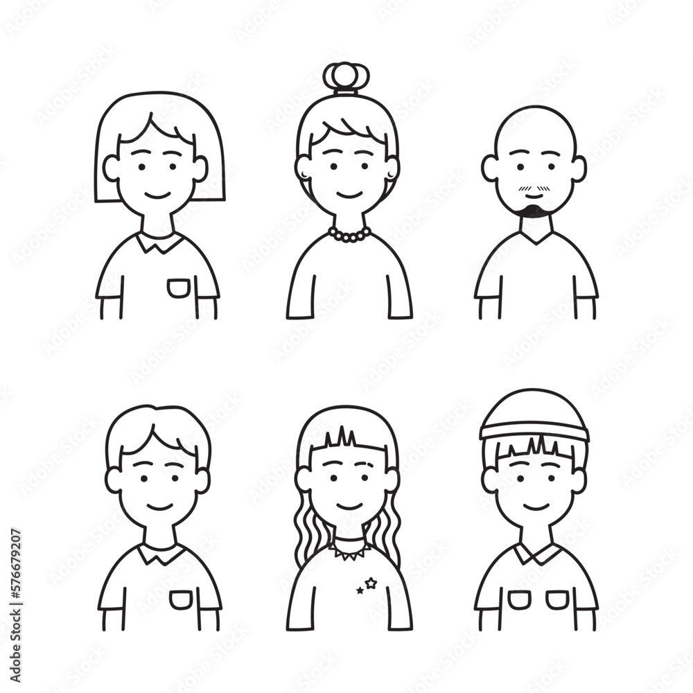Character style of each person that is different Character style of each person that is different
