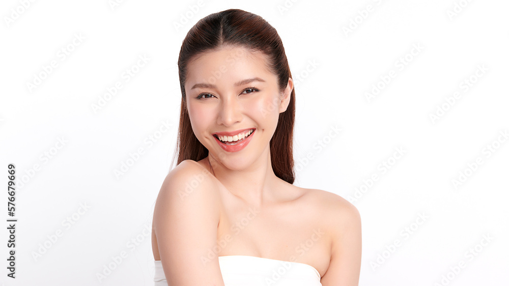Beautiful young asian woman with clean fresh skin on white background, Face care, Facial treatment, Cosmetology, beauty and spa, Asian women portrait. Beautiful young asian woman with clean fresh skin on white background, Face care, Facial treatment, Cosmetology, beauty and spa, Asian women portrait.