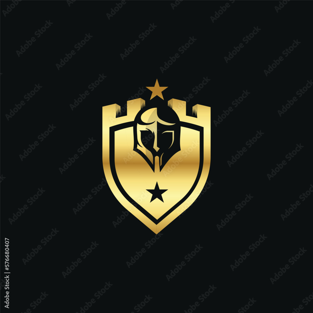 shield with sword warrior gold vector shield with sword warrior gold vector