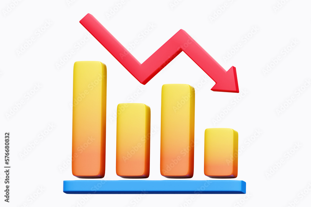 3d Loss charts and diagram icons. Charts and graphs. Pie, Line, Candlestick Chart. Planning and visualization of statistics. 3d Loss charts and diagram icons. Charts and graphs. Pie, Line, Candlestick Chart. Planning and visualization of statistics.