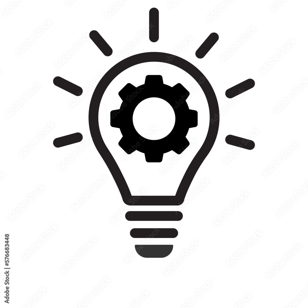 innovation icon, light bulb vector innovation icon, light bulb vector