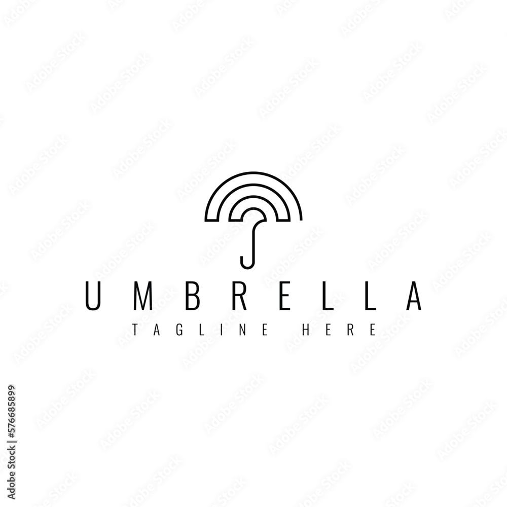 minimalist and modern umbrella insurance logo design minimalist and modern umbrella insurance logo design