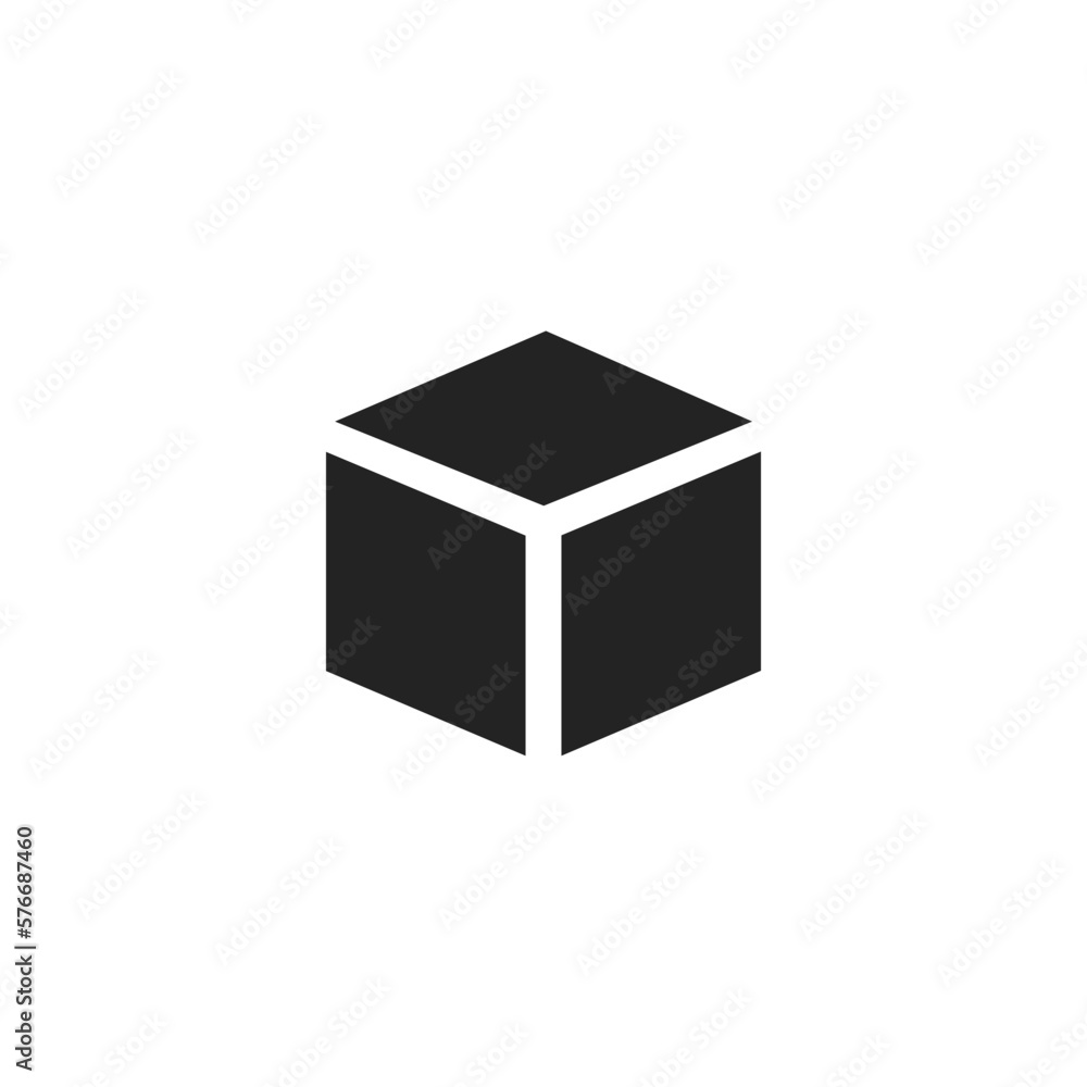 Cube - Pictogram (icon) Cube - Pictogram (icon)